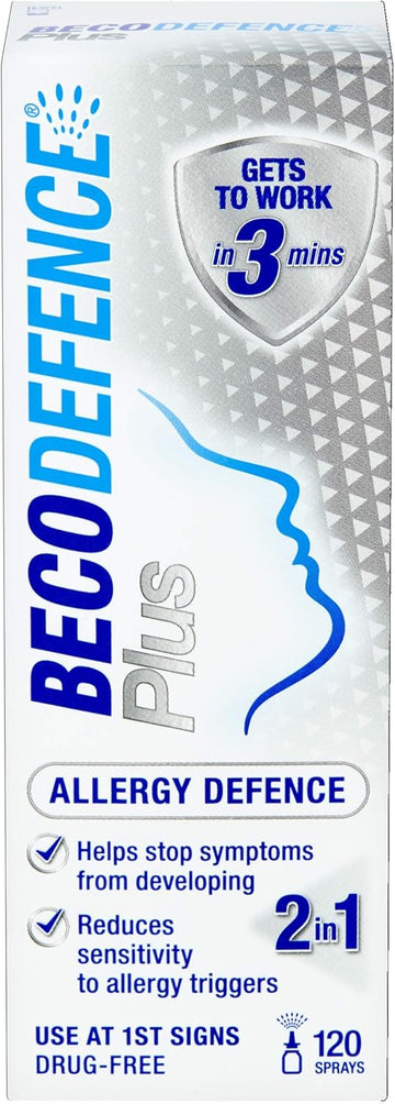 Becodefence, Plus Nasal Spray β Gets To Work In 3 Minutes Nondrowsy 120 Sprays, 20 Ml