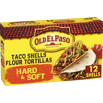 Old El Paso Hard & Soft Taco Shells & Flour Tortillas, 12 Shells, 7.4 Oz