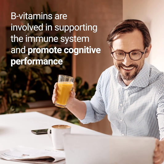 Nested Naturals B-Complex B Vitamins Plus Choline & Inositol | B Vitamins Complex B1, B2, B3, B5, B6, B7, B9 Supplement With Pure Methyl Vitamin B 12 | Energy & Immunity Support | 60 Vegan Capsules