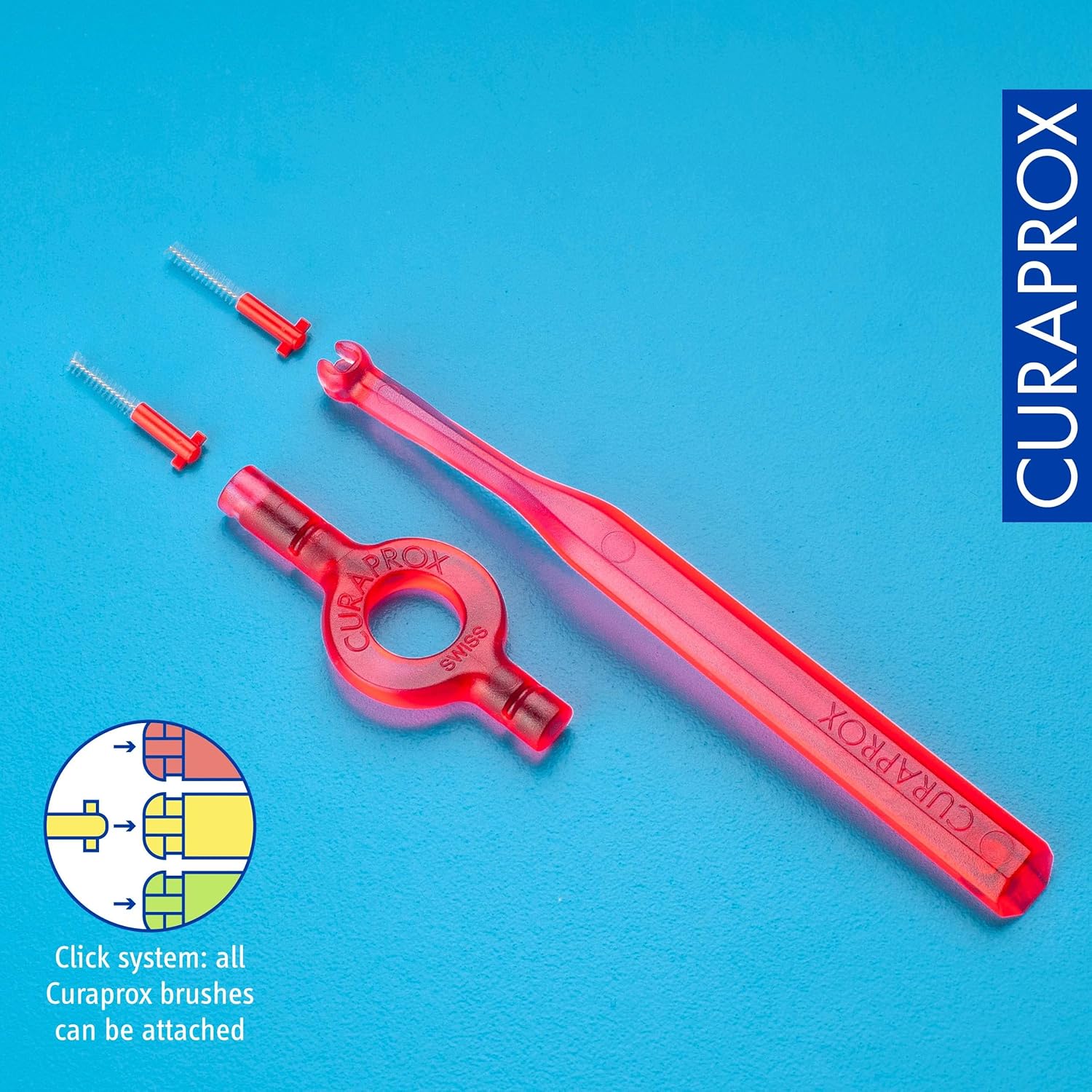 Curaprox CPS 07 Prime Refill Interdental Brushes, Red, 8 Count - 8 x 0.7mm - 2.5mm Internal Toothbrushes. : Amazon.co.uk: Health & Personal Care