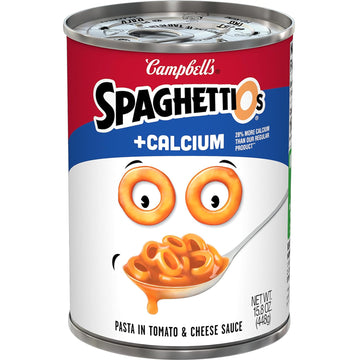 Spaghettios Original Canned Pasta Plus Calcium, 15.8 Oz Can