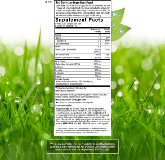 Irwin Naturals Bcaa Red With Nitric Oxide Booster 2:1:1 Maximum Performance Amino Acids - Targeted Nutrition For Pre-Workout + Post-Workout Muscle Recovery Support - 72 Liquid Softgels