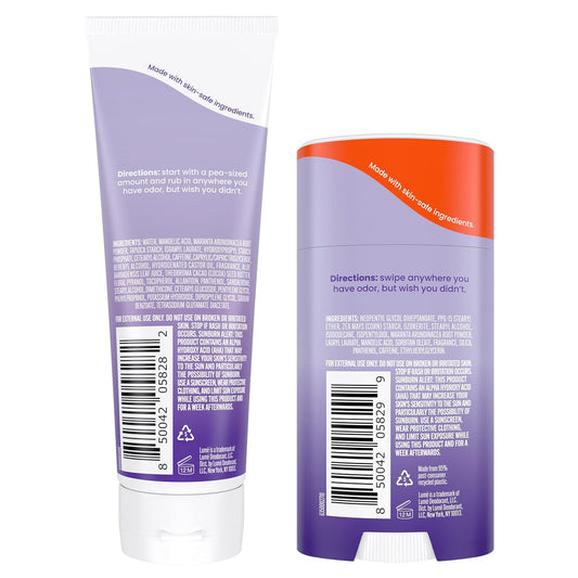 Lume Whole Body Deodorant - Invisible Cream Tube And Solid Stick - 72 Hour Odor Control - Aluminum Free, Baking Soda Free, Skin Safe - 3.0 Ounce 2.6 Ounce Bundle (Toasted Coconut)