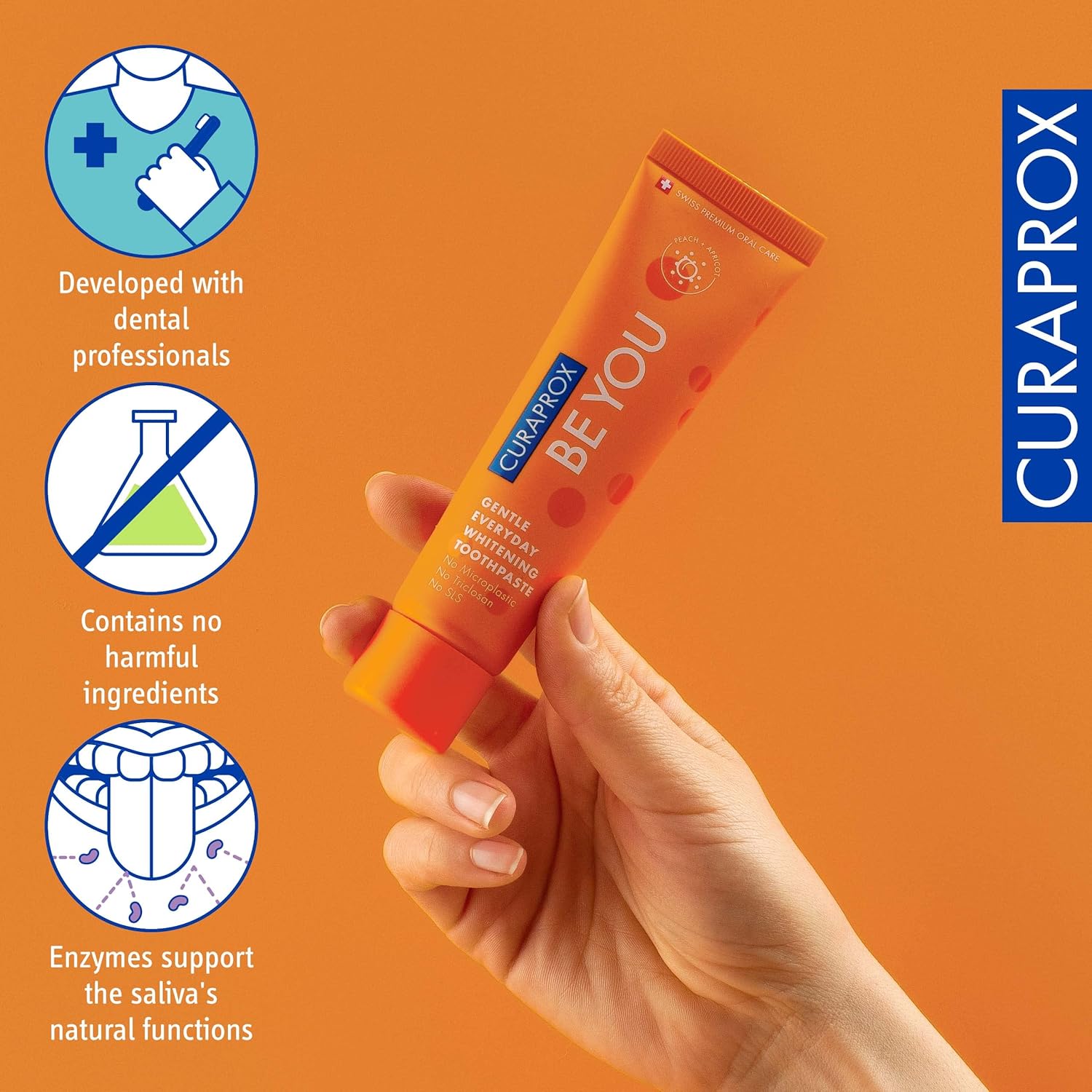 Curaprox Be You Apple + Aloe Vera Toothpaste - Green 60ml - Gentle Everyday Whitening - SLS, Microplastic, Triclosan Free - Fluoride Toothpaste : Amazon.co.uk: Health & Personal Care