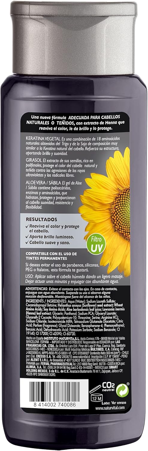 Naturaleza Y Vida Color Negro Shampoo