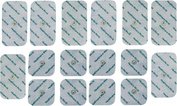 Tens Electrodes Combo-Pack For Beurer And Sanitas Tens And Ems Machines Set Of 8 Square & 8 Rectangle Studded Electrodes