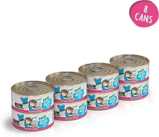 Weruva B.F.F. Play - Best Feline Friend PatƩ Lovers, Aw Yeah!, Tuna & Chicken Check Please! With Tuna & Chicken, 5.5Oz Can (Pack Of 8)