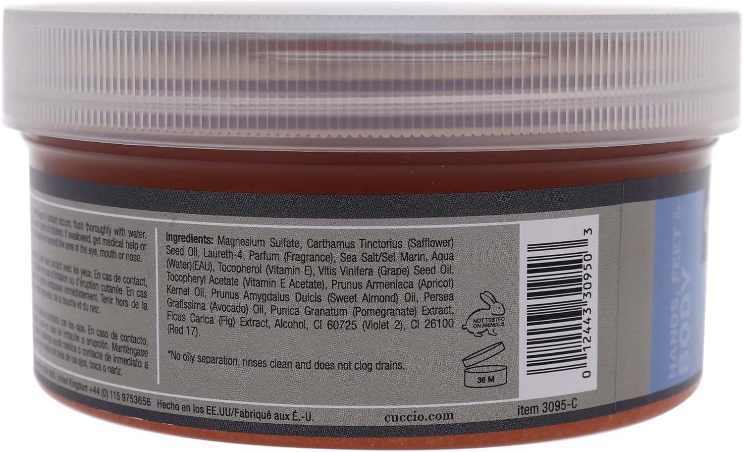 Cuccio Natural Sea Salt with Pomegranate and Fig, Medium Crystals and Fine 553 g : Amazon.co.uk: Beauty