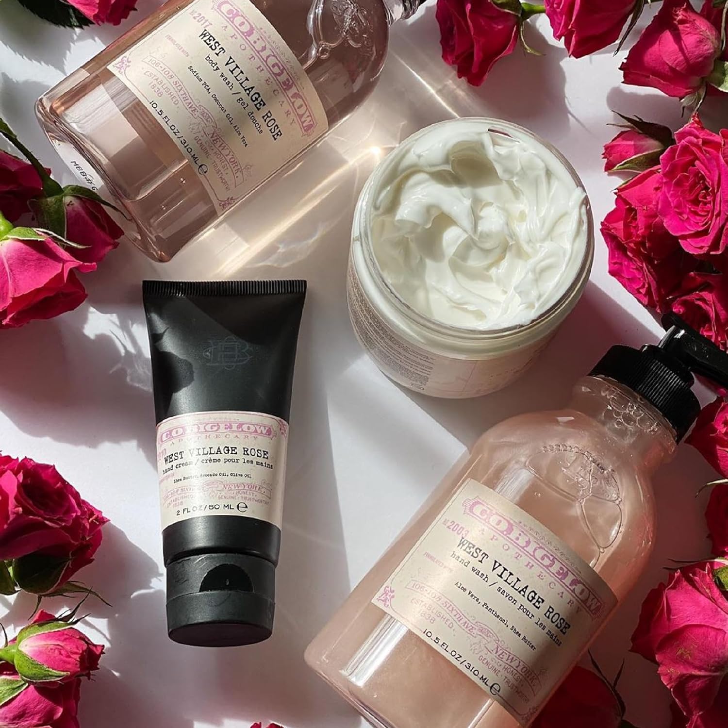 C.O. Bigelow Iconic Collection West Village Rose Hand Cream, With Shea Butter, Avocado Oil, And Olive Oil, 2 Fl Oz : Beauty & Personal Care