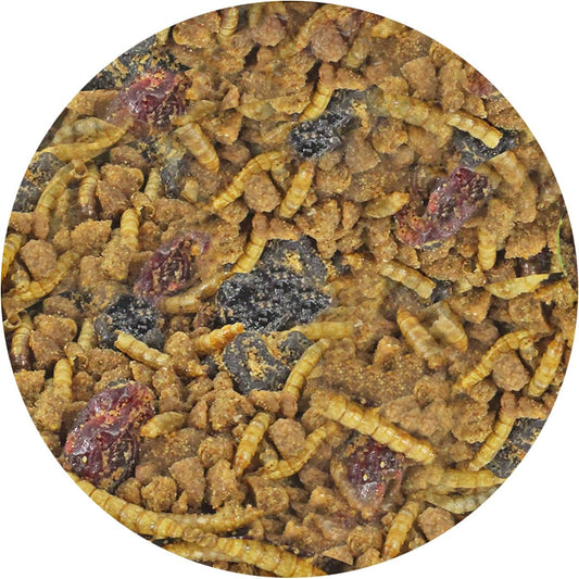 Berries & Bugs (10 Lb.) - All Natural High Protein High Fiber Insectivore Diet With Fruit, Gut-Loaded Insects, & Healthy Vitamins - Hedgehogs, Sugar Gliders, Skunks, Opossums & Other Insectivores