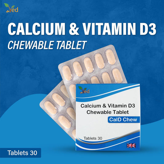 Ved Calcium & D3 Chewable Tablet | 30 Days Supply
