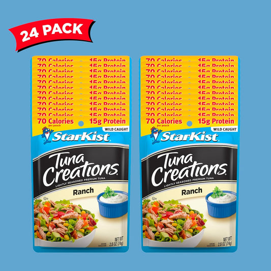 Starkist Tuna Creations, Ranch, 2.6 Oz Pouch (Pack Of 24) (Packaging May Vary)