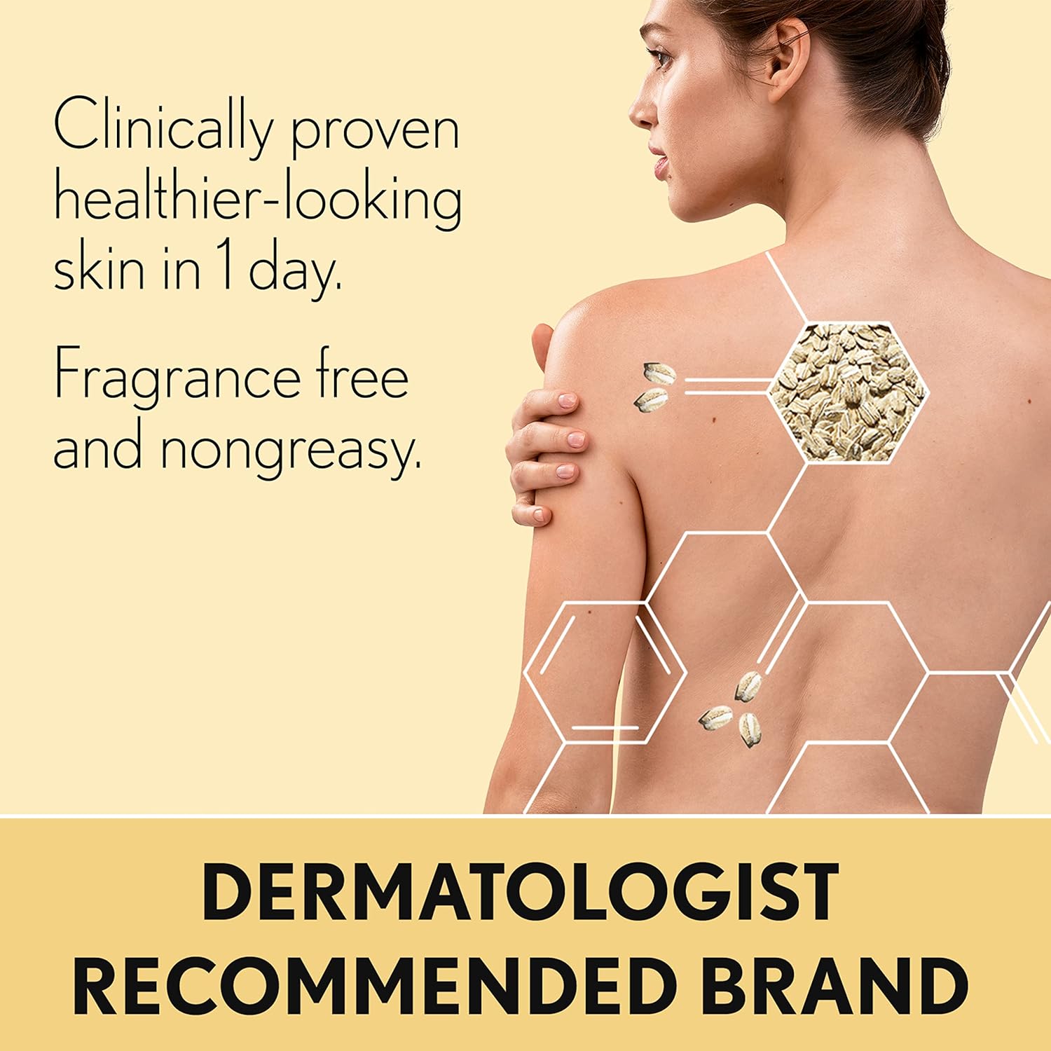 Aveeno Daily Moisturizing Body Lotion, Fragrance-Free, 8 Fl Oz : Beauty & Personal Care