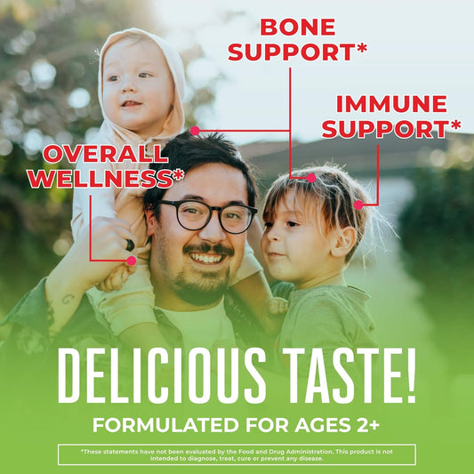 Maryruth'S | Vitamin D3 + Vitamin B12 Gummy Supplements For Adults & Kids | Supports Bone Health | Energy Boost | Raspberry | Sugar Free | Vegan | Non-Gmo | 2 Month Supply