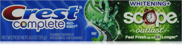 Crest Crest Extra White Plus Scope Outlast Toothpaste Long Lasting Mint, Long Lasting Mint 4 Ounce By Crest