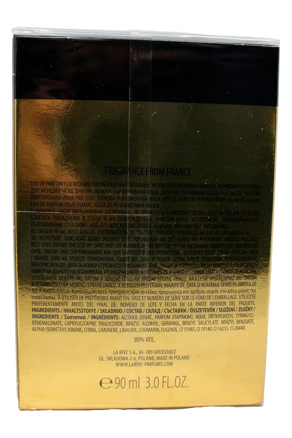 La Rive Cash Eau De Parfum Spray 3 Oz For Women : Beauty & Personal Care