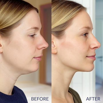 Stylia V Line Lifting Collagen Face Mask - Double Chin Strap For Women - Jawline Shaper Face Lift Tape - Neck Lift Collagen Mask - Chin Strap For Sleeping - Hyaluronic Acid, Aloe Vera, Cica 5Pc