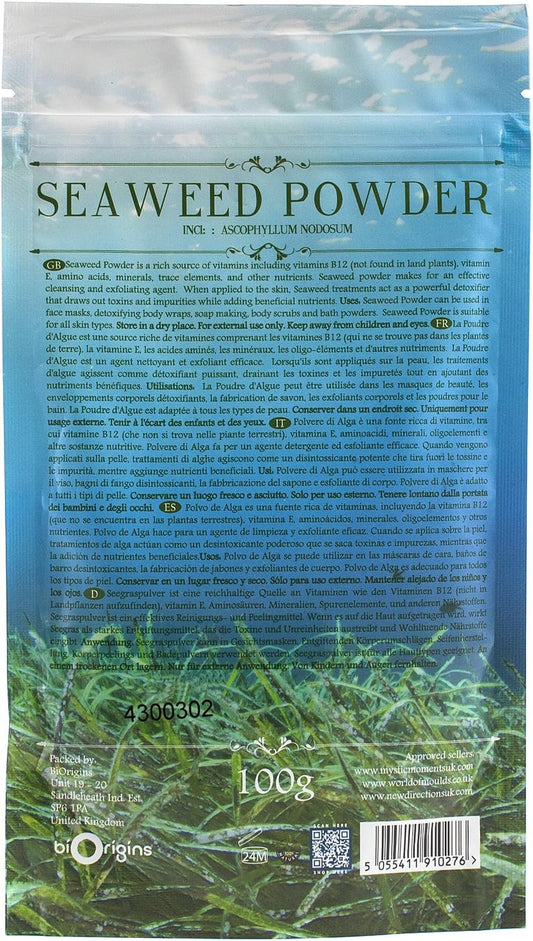 Mystic Moments | Seaweed Powder 100G Organically Sourced In The Uk Pure & Natural Vegan Gmo Free