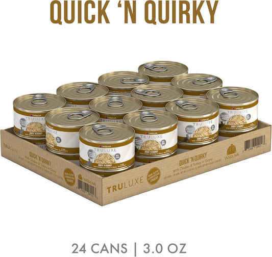 Weruva Truluxe Cat Food, Quick 'N Quirky With Chicken & Turkey In Gravy, 3Oz Can (Pack Of 24)