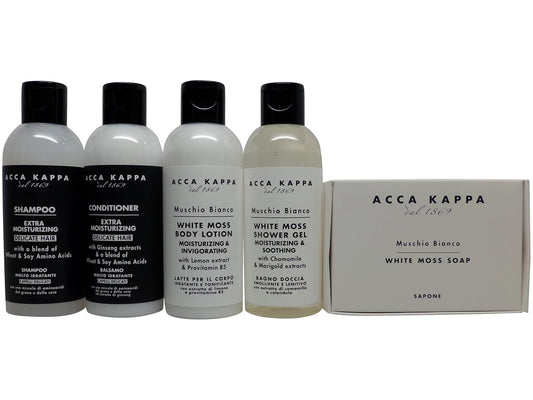 Acca Kappa White Moss Travel Set - Hotel Ammenity Collection