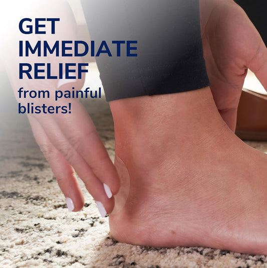 Dr. Scholl’S Blister Cushions Seal & Heal Bandage For Feet, Toes, Heels & Hands, 12 Ct - Blister Prevention Pads, Hydrogel Technology Protects From Painful Shoe Pressure & Rubbing, Water-Resistant
