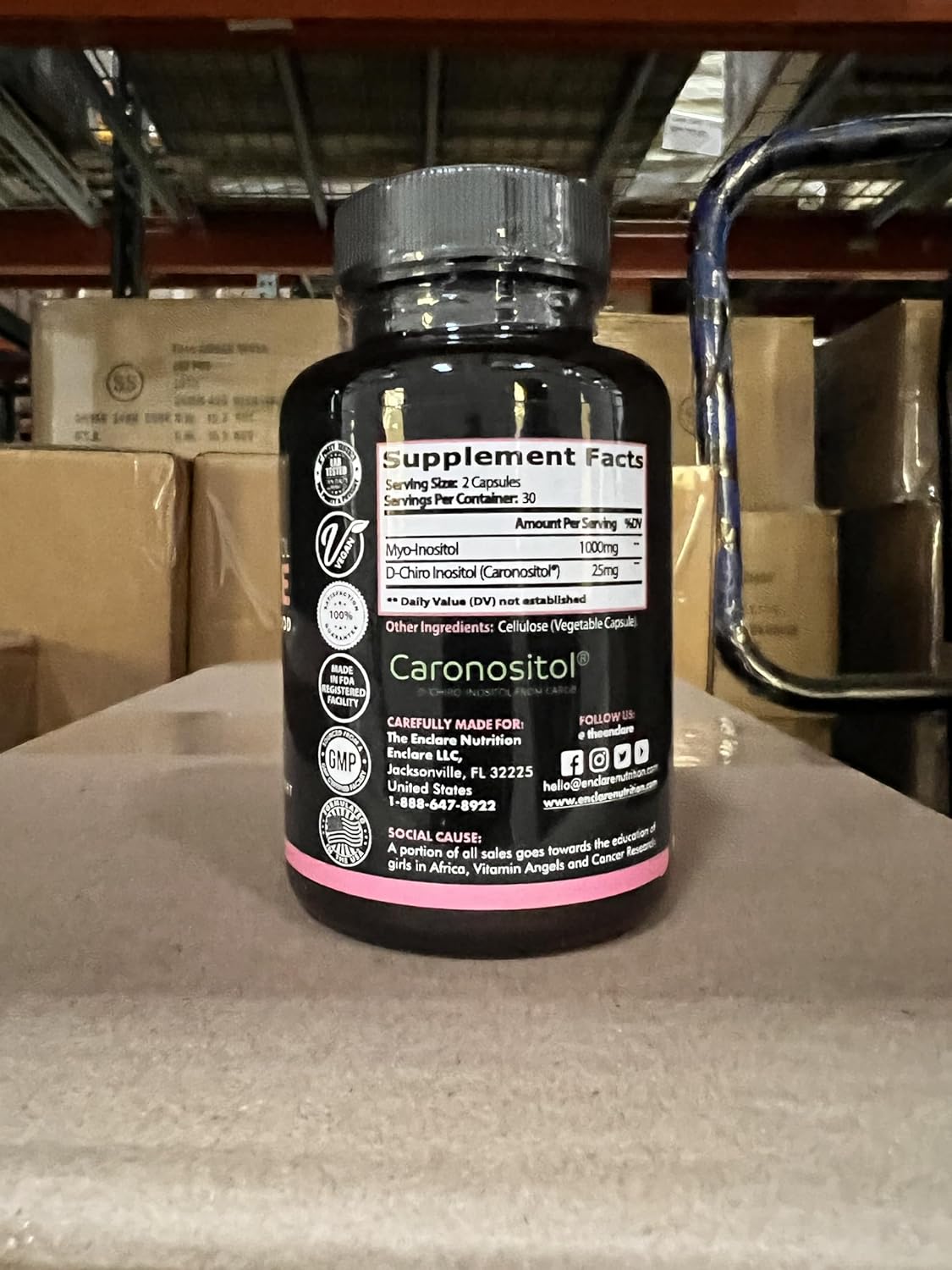 Myo-Inositol & D-Chiro Inositol Capsules | Optimal 40:1 Myo Inositol To D-Chiro-Inositol Fertility Supplements For Women, Natural Pcos Supplement, Hormone Balance, Healthy Ovarian Support (1) : Health & Household