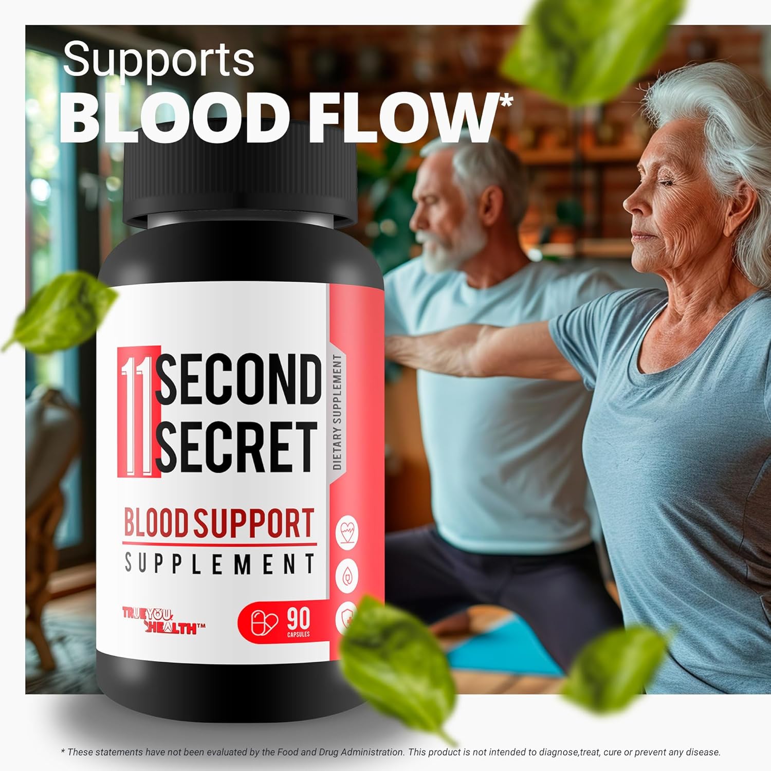 11 Second Secret Blood Support Supplement - Our Best Sugar Health Blood Health Formula - Advanced Blood Health Formula - Turmeric Berberine Cinnamon Gluco Support Supplement