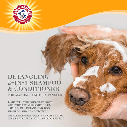 Arm & Hammer Ultra Fresh 2-In-1 Detangling Shampoo + Conditioner With Coconut Oil & Silk Protein Ff12653