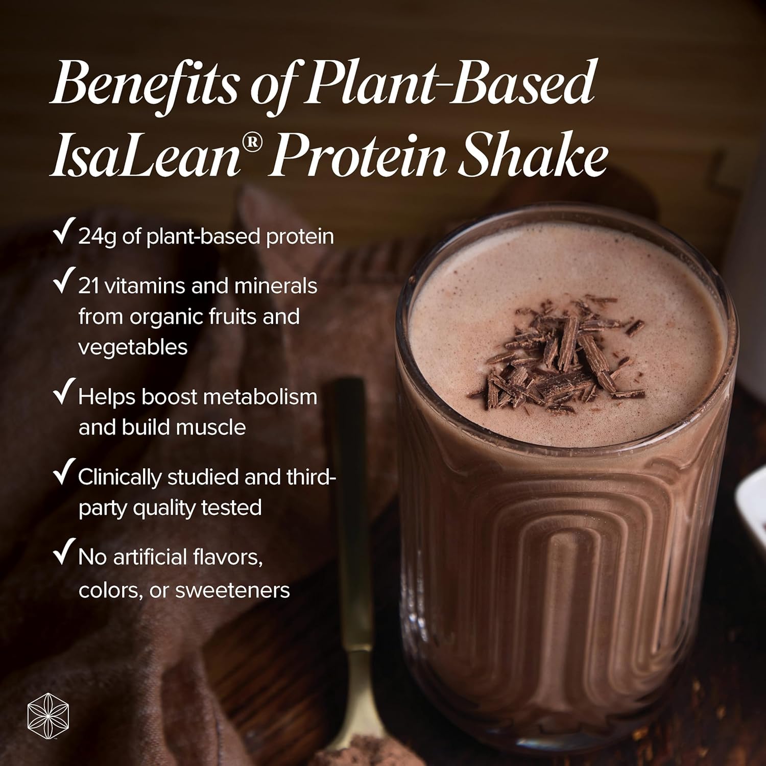 Isagenix Plant-Based Isalean Protein Shake - Energy Powder With Whole-Food Sourced Vitamins - Supports Lean Muscle Growth & Healthy Metabolism - Rich Chocolate, 27.2 Oz (14 Servings) : Grocery & Gourmet Food