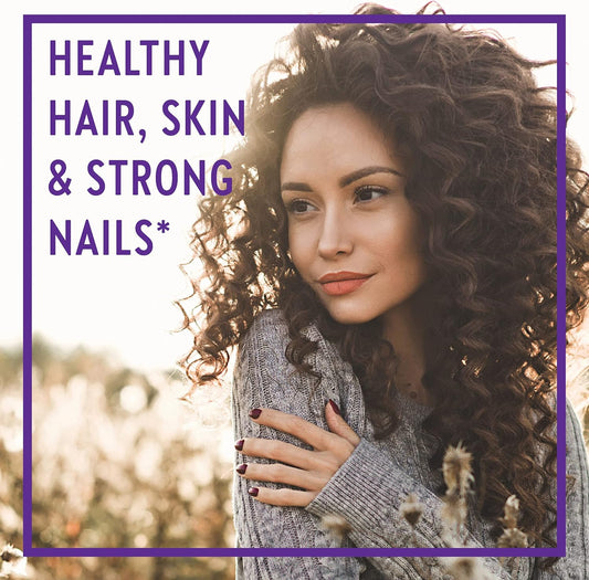 New Chapter Biotin Supplement, Vegan Hair Skin and Nails Vitamins with Fermented Biotin + Astaxanthin - 60 Count