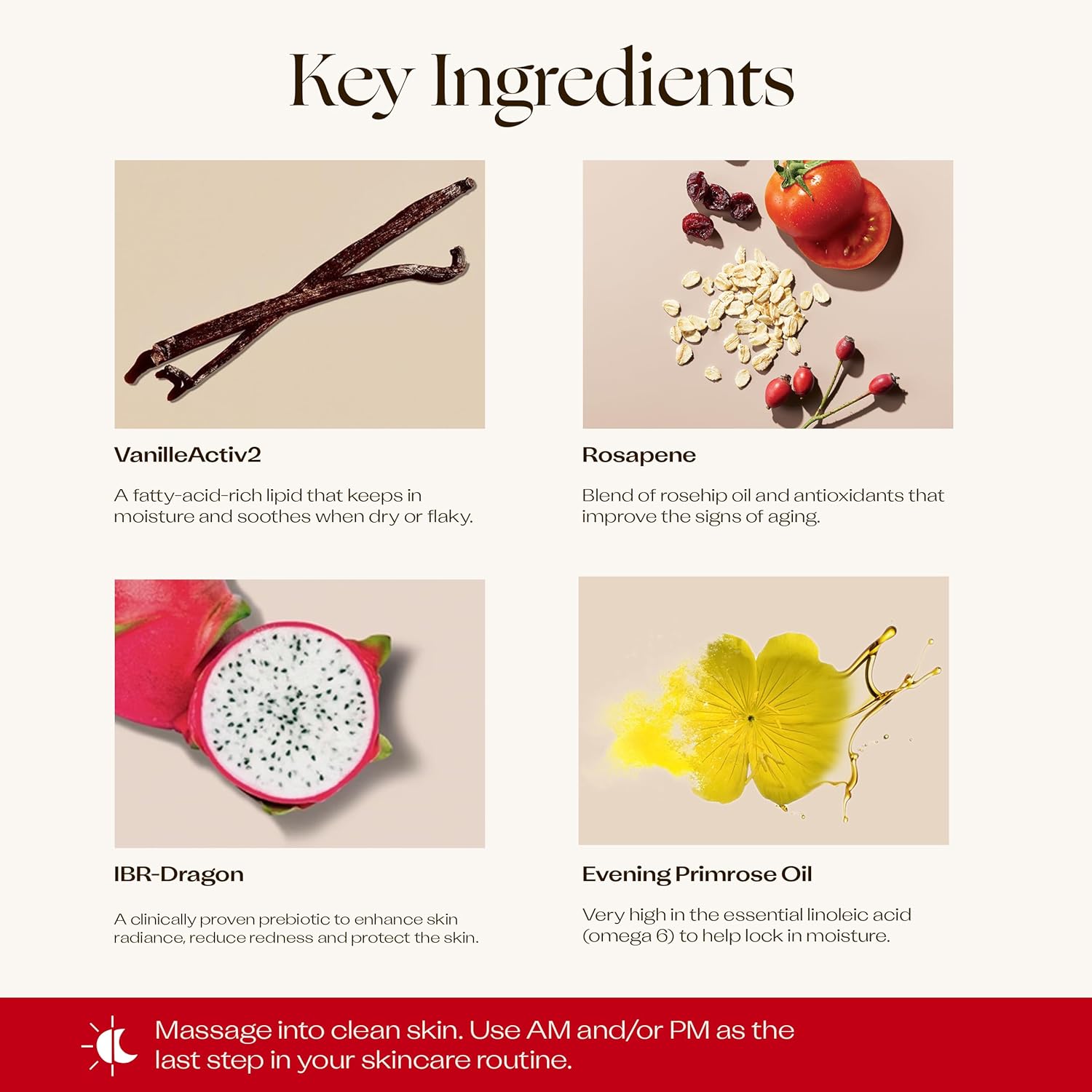 Trilogy Vital Moisturising Cream, Enhanced Formula With Rosapene, Vanilleactiv2 & Ibr-Dragon, 2.0 Fl Oz : Beauty & Personal Care