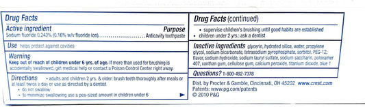 Crest Whitening Toothpaste - 8.2 Oz - 2 Pk