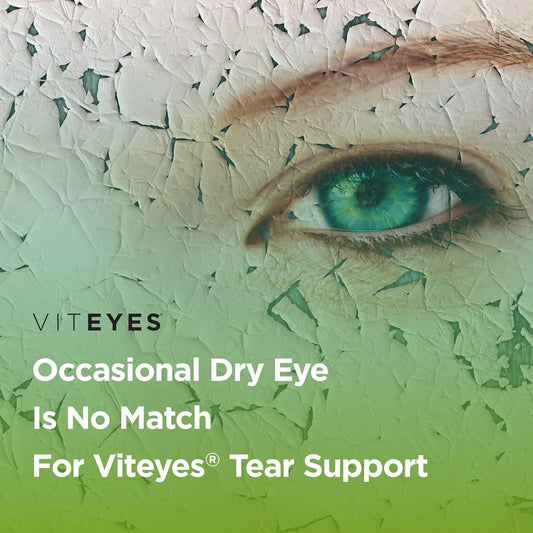 Viteyes Tear Support Eye Soothing Blend, Occasional Dry Eye Supplement, No Eye Drops, Redness Relief, Eye Vitamin, Allergy Support for Itchy Eyes, Omega-3 Fish Oil, 90 Softgels