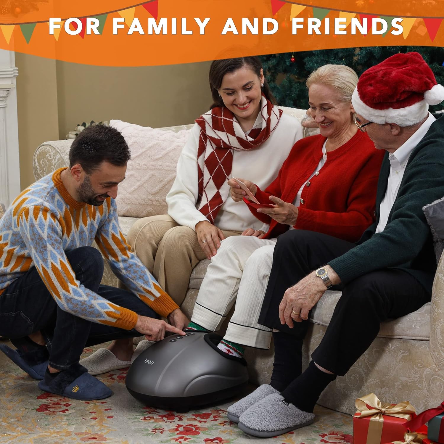 Breo Shiatsu Foot Massager with Soothing Heat, Deep Tissue Massage Mac