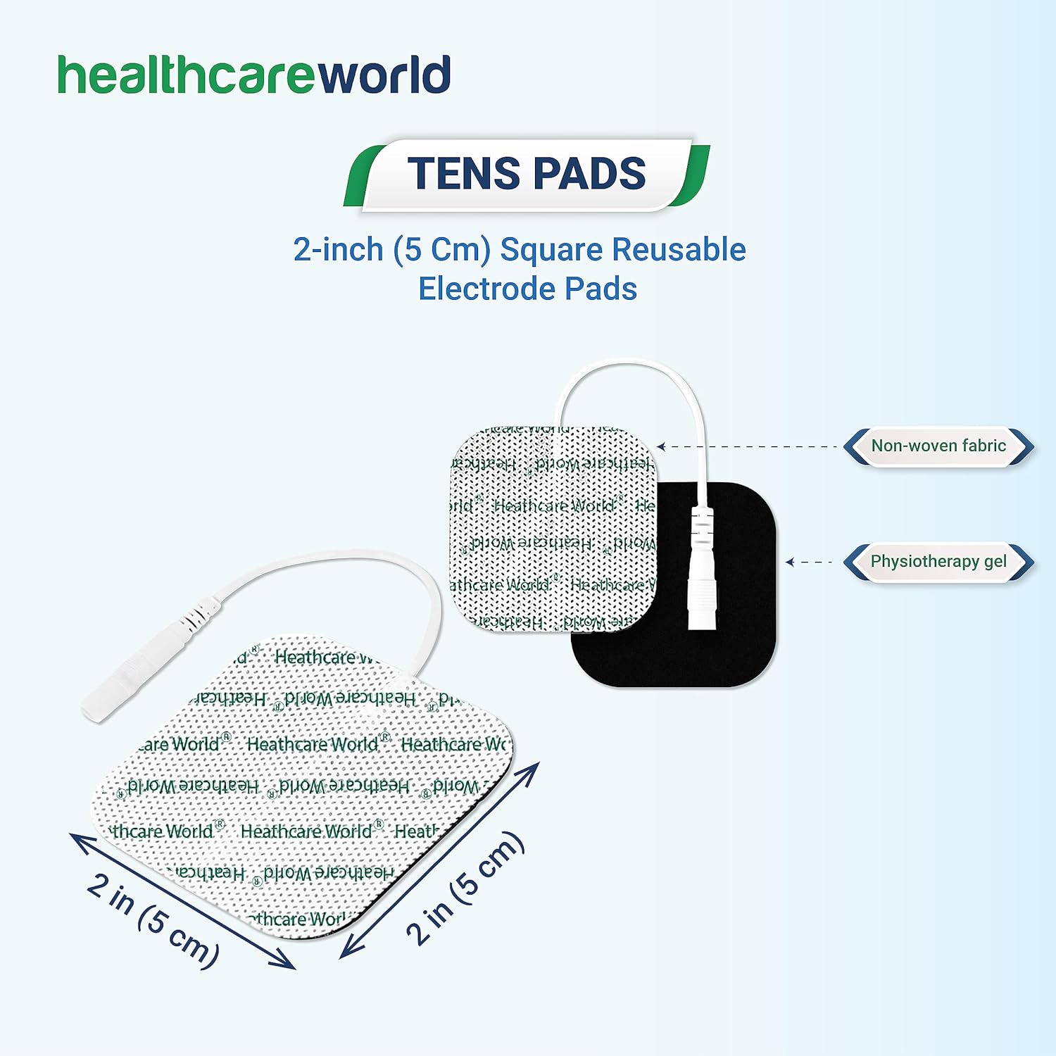 Tens Electrode Pads Superior Self-Adhesive Silver Plated High Conductivity Pads (8 pcs) Compatible with Neurotrac, Tenscare, Elle, Lloyds, Auvon Tens Machines : Amazon.co.uk: Health & Personal Care