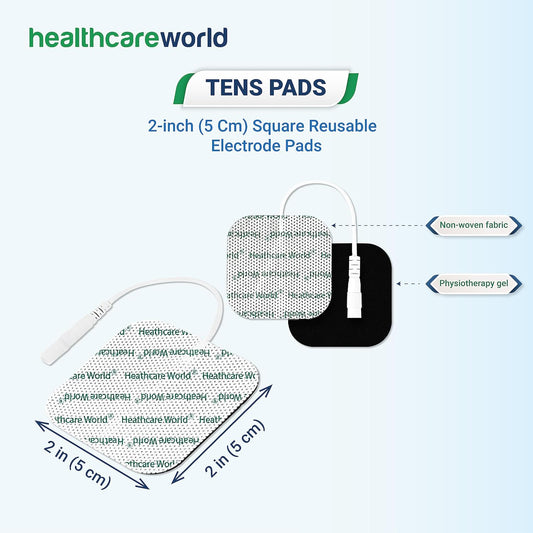 Tens Electrodes Pads 24 Tens Pads By Healthcare World For Tpn Tenscare Neurotrac Flexi Tens Machines