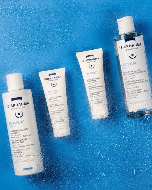 Isispharma Sensylia Aqua 400 Ml - Micellar Water Cleansing Solution - Soothes Feelings Of Discomfort - Sensitive And Dehydrated Skin - Makeup Remover And Glass Skin Effect -Made In France