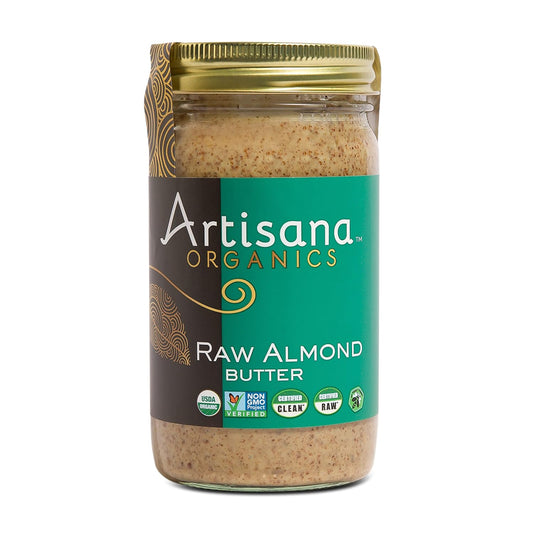 Artisana Organics Raw Almond Butter, 14Oz | No Sugar Added, No Palm Oil, Vegan, Paleo And Keto Friendly, Non Gmo