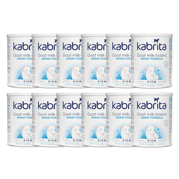 Kabrita Goat Milk-Based Infant Formula – 14oz – Pack of 12 – Natural, Gentle Baby Formula – European, Non-GMO – Ages 0-12 Months