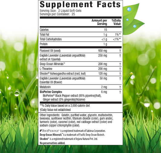 Irwin Naturals Stress-Defy Sleep Pm - 50 Liquid Soft-Gels - Powerful 2-In-1 Combination With Ashwagandha & Melatonin - 25 Servings