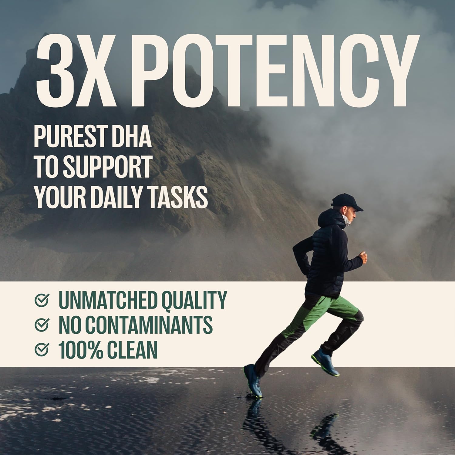 Orlo Dha - Vegan Dha Omega 3 Supplement - Triple Strength Omega3S - Plant Based Dha & Epa Fatty Acids Algae Omega-3 Oil - Krill Or Fish Oil Alternative (60 Mini Softgels) : Health & Household