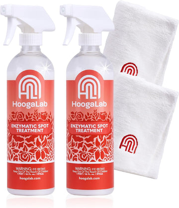 16Oz Enzymatic Spot Treatment - Powerful Stain Remover For Tough Messes | Pet Cleaner, Elimate Organic Stains, Odors, And Residues From Carpet, Upholstery, And Fabrics! (2 Pack)