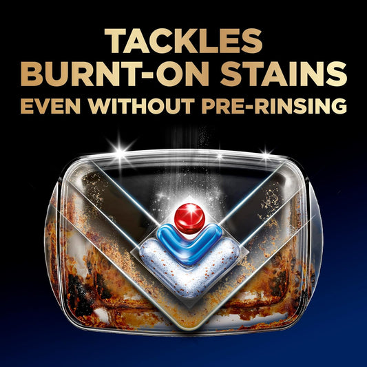 Finish Ultimate Plus Infinity Shine Dishwasher Pods, 62 Count - Dishwasher Detergent Tablets With Cyclesync Technology, Removes Burnt-On Stains, Degreases, Extra Scrubbing Power, And Dishwasher Soap