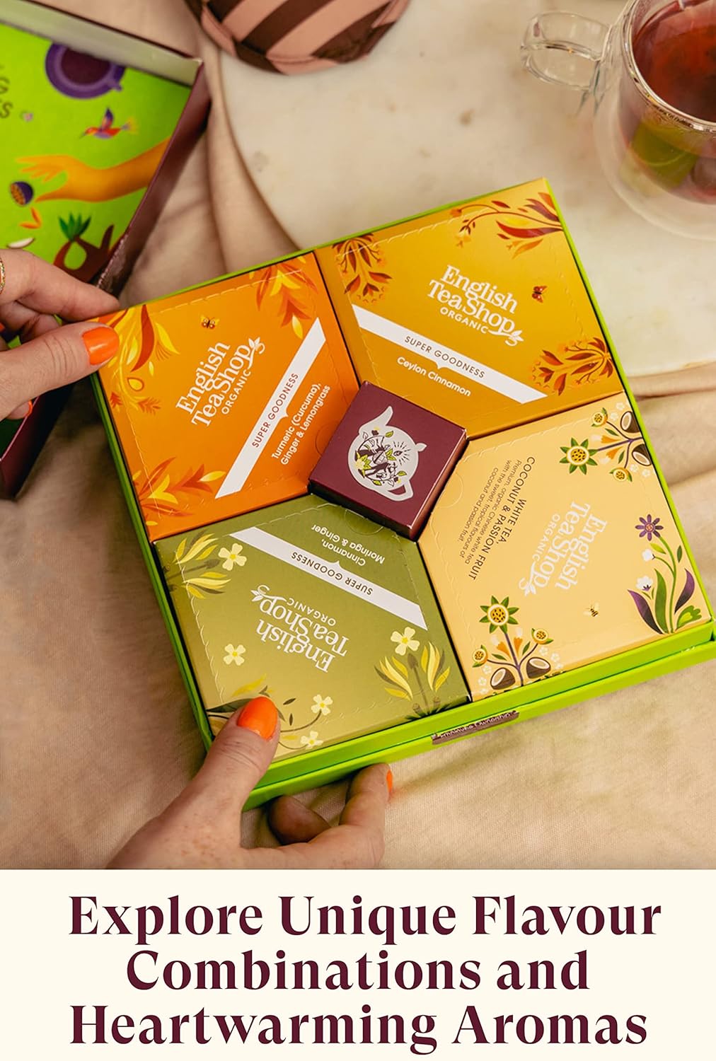 English Tea Shop Organic and Fairtrade Caring Moments Collection - 32 Tea Bag Sachets : Amazon.co.uk: Grocery
