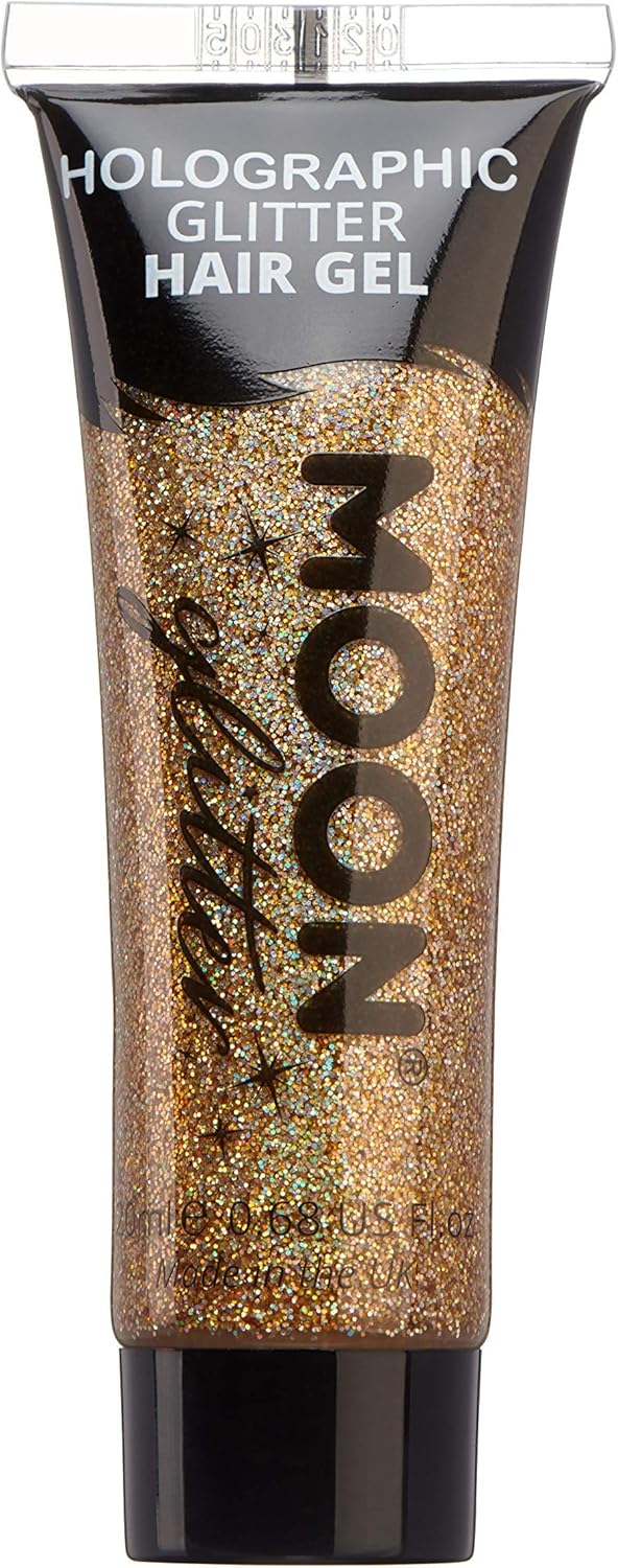 Holographic Glitter Hair Gel by Moon Glitter - 20ml - Rose Gold : Amazon.co.uk: Beauty