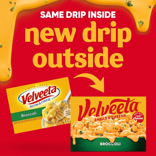 Velveeta Shells & Cheese With Broccoli Florets (9.4 Oz Box)