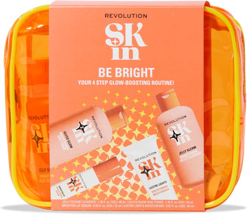 Revolution Skin, Be Bright 4 Step Starter Kit, Brightening Skincare Set Includes Cleanser, Toner, Serum & Moisturiser, Vegan & Cruelty-Free, 4 Products Included