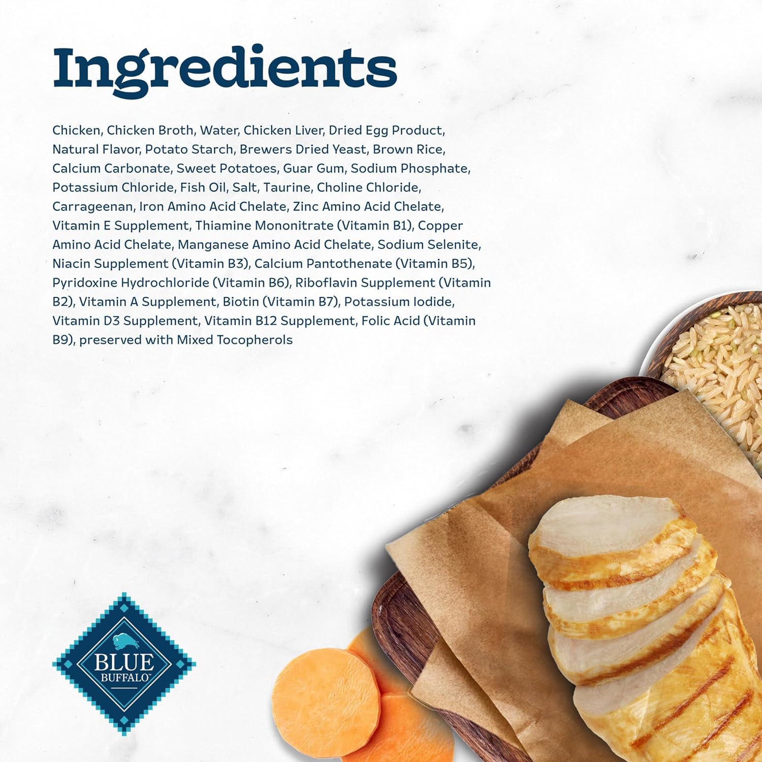 Blue Buffalo Tastefuls Natural Wet Food for Adult Cats, Chicken Entrée Morsels in Gravy, 3-oz. CanS, 24-Count : Pet Supplies