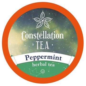 Constellation Tea Peppermint Herbal Tea Pods Compatible With K Cup Brewers Including 2.0, 40 Count