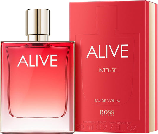 Boss Alive - Eau De Parfum Intense For Her - Woody Fragrance With Notes Of Raspberry, Vetiver And Benzoin - High Longevity - 80Ml